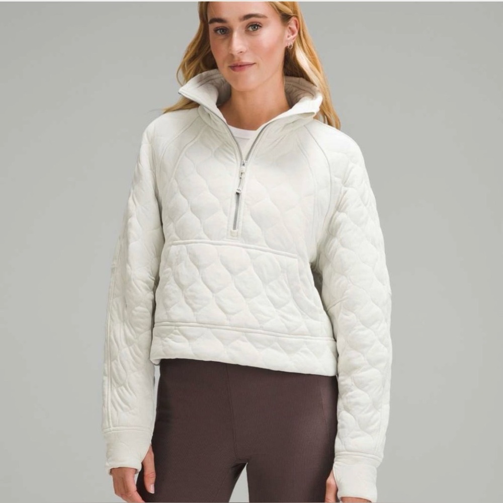 Scuba Oversized Quilted
Half Zip